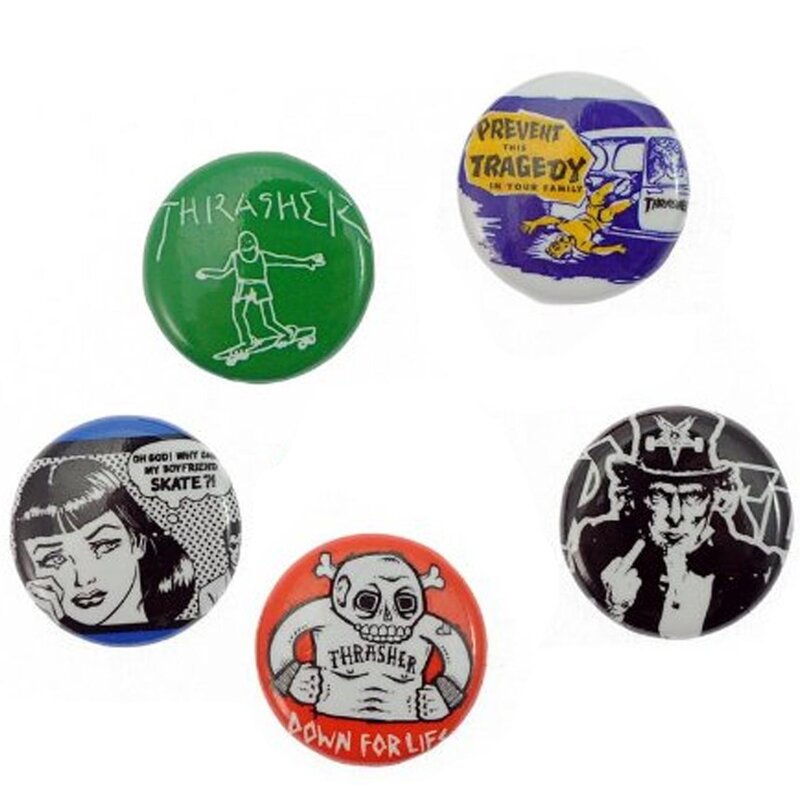 Thrasher Usual Suspects Buttons 5er