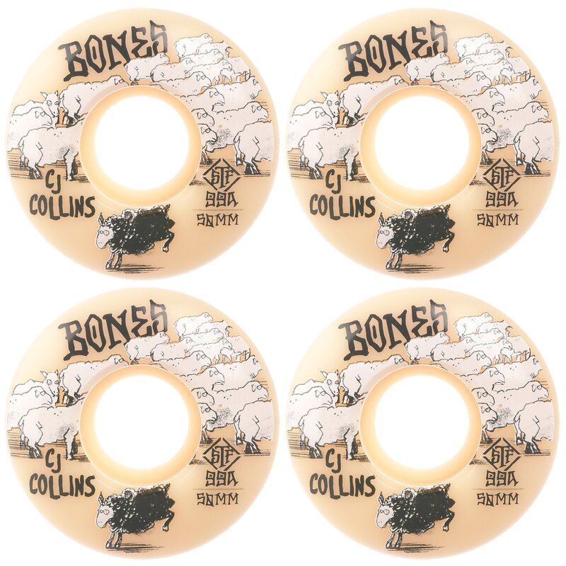 Bones Wheels STF Collins Black Sheep 99A V3 Slims 52mm