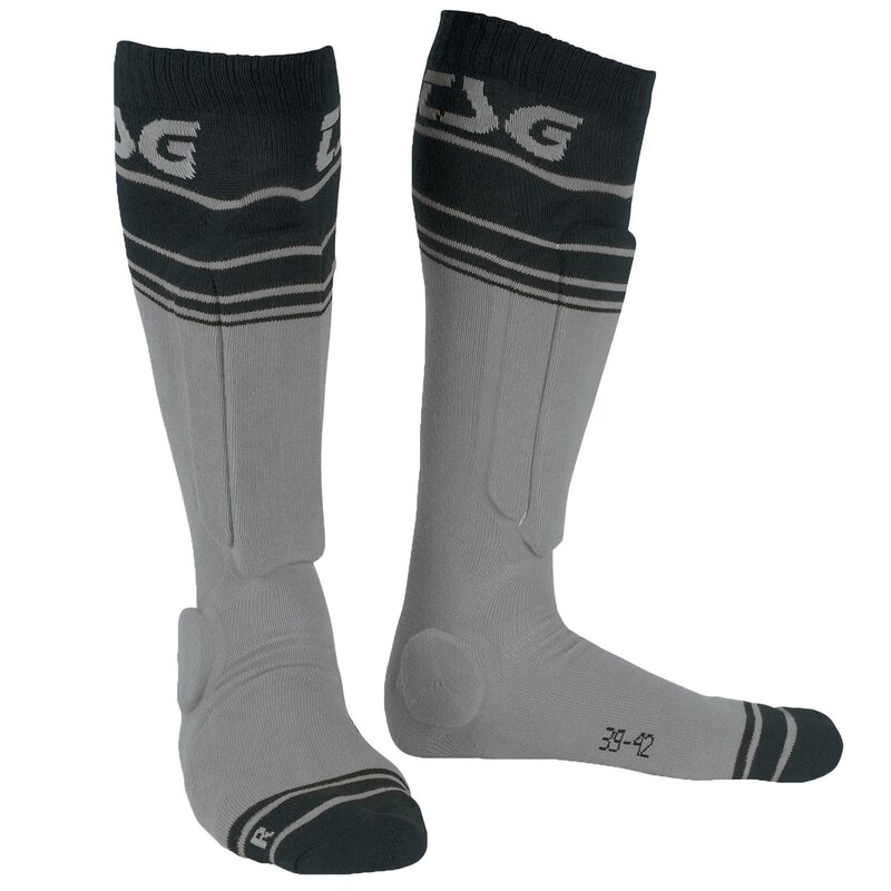 TSG Riot Bike Socks Grey Striped