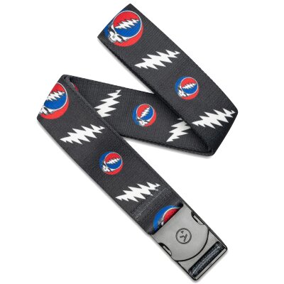 Arcade Belts Grateful Dead Steal Your Face Charcoal