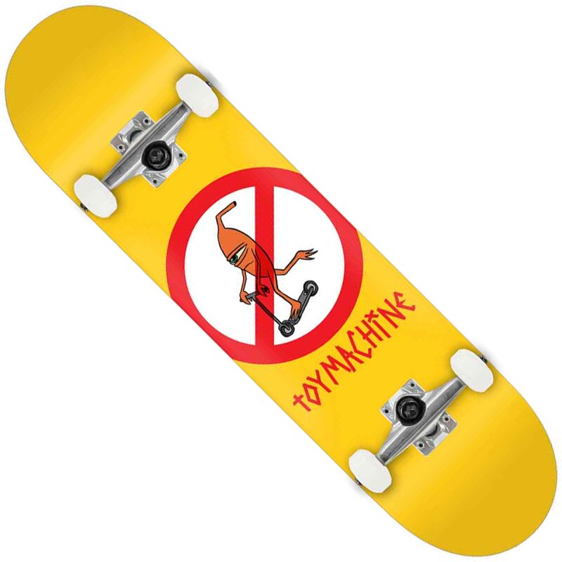 Toy Machine Complete Skateboard No Scooter Yellow 8,0&quot;