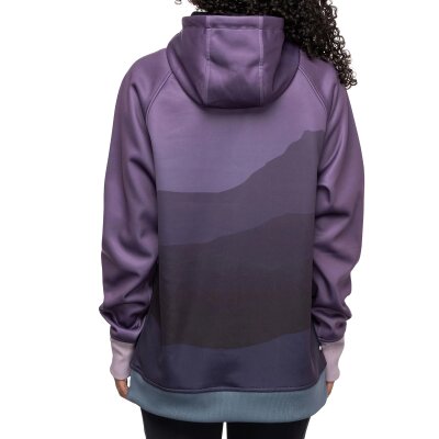 686 WMNS Bonded Fleece Pullover Hoody Dusty Orchid Mountain Sunset