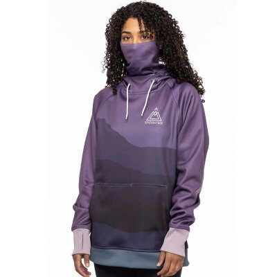 686 WMNS Bonded Fleece Pullover Hoody Dusty Orchid Mountain Sunset S