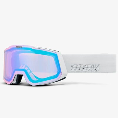 100% The Snowcraft Hiper Goggle Essential White/Lavender ML Mirror+Spare
