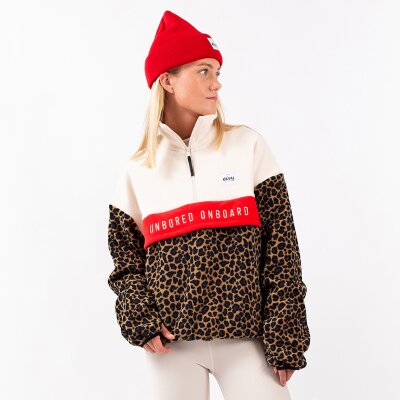 Eivy Ball Fleece Offwhite&Leopard