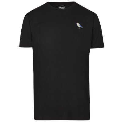 Cleptomanicx T-Shirt Embro Gull Black