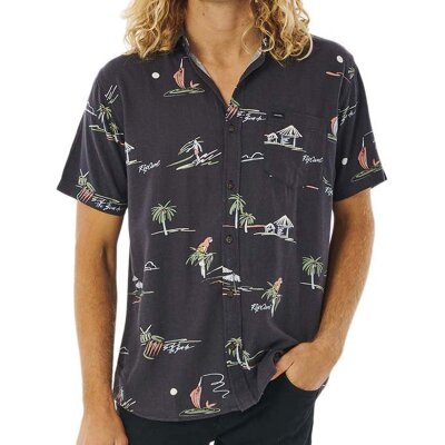 Rip Curl Party Pack S/S Shirt Washed Black