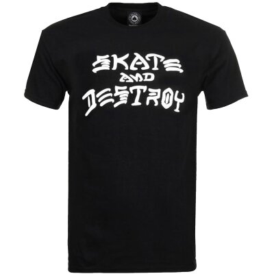Thrasher Skate and Destroy Logo T-Shirt  Black