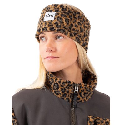Eivy Throwback Sherpa Headband Leopard