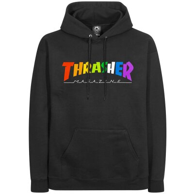 Thrasher Rainbow Mag Hoodie Black