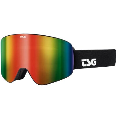TSG Goggle Four S Solid Black/Rainbow Chrome + Bonus Lens