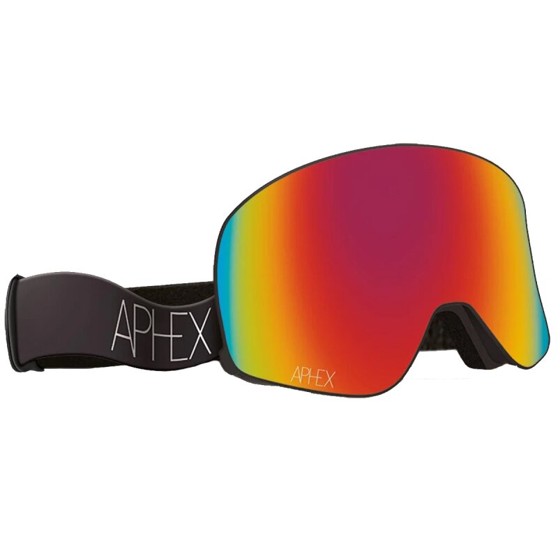 Aphex Virgo Matt Black/Revo Red Lens + Extra Lens Goggle