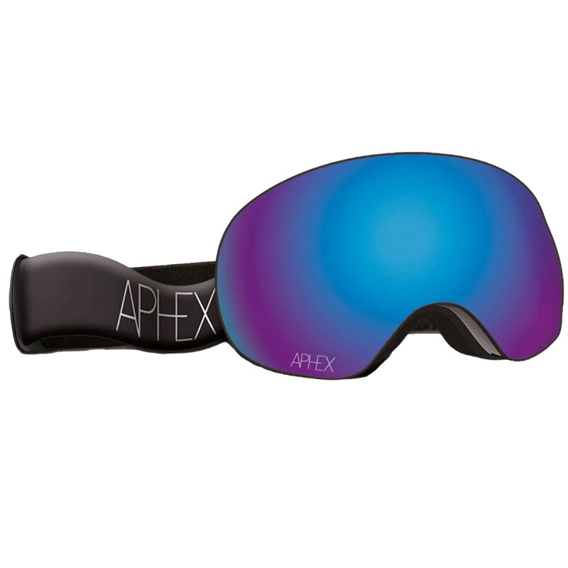 Aphex XPR Matt White/Revo Blue Lens + Extra Lens Goggle