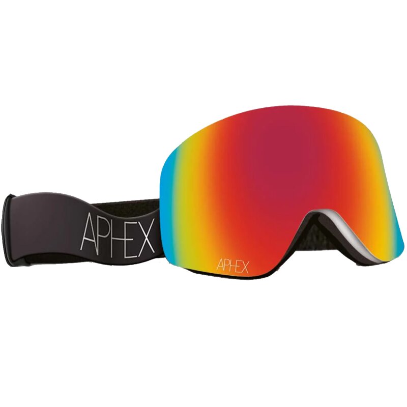 Aphex Oxia Matt White/Revo Red Lens + Extra Lens Goggle