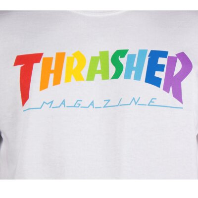 Thrasher Rainbow T-Shirt White