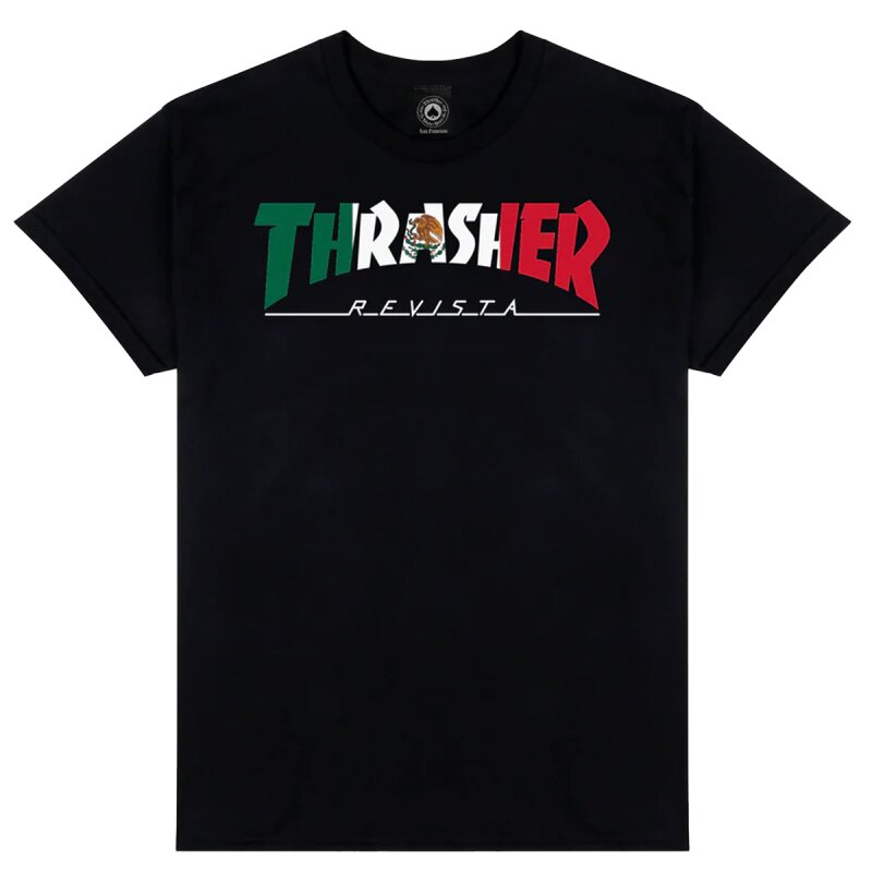 Thrasher Skate Mexico T-Shirt Black