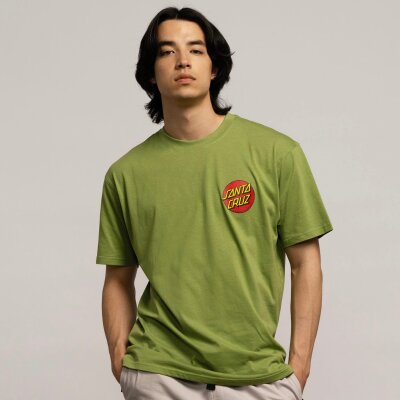 Santa Cruz Classic Dot Chest T-Shirt Apple