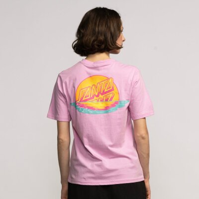 Santa Cruz Womens Sunrise Dot T-Shirt Fondant Pink