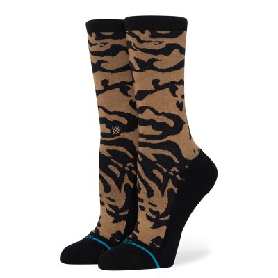 Stance Combed Cotton Animalistic Socks Black/Brown
