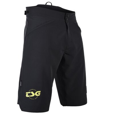 TSG SP8 Bike Shorts Black/Yellow