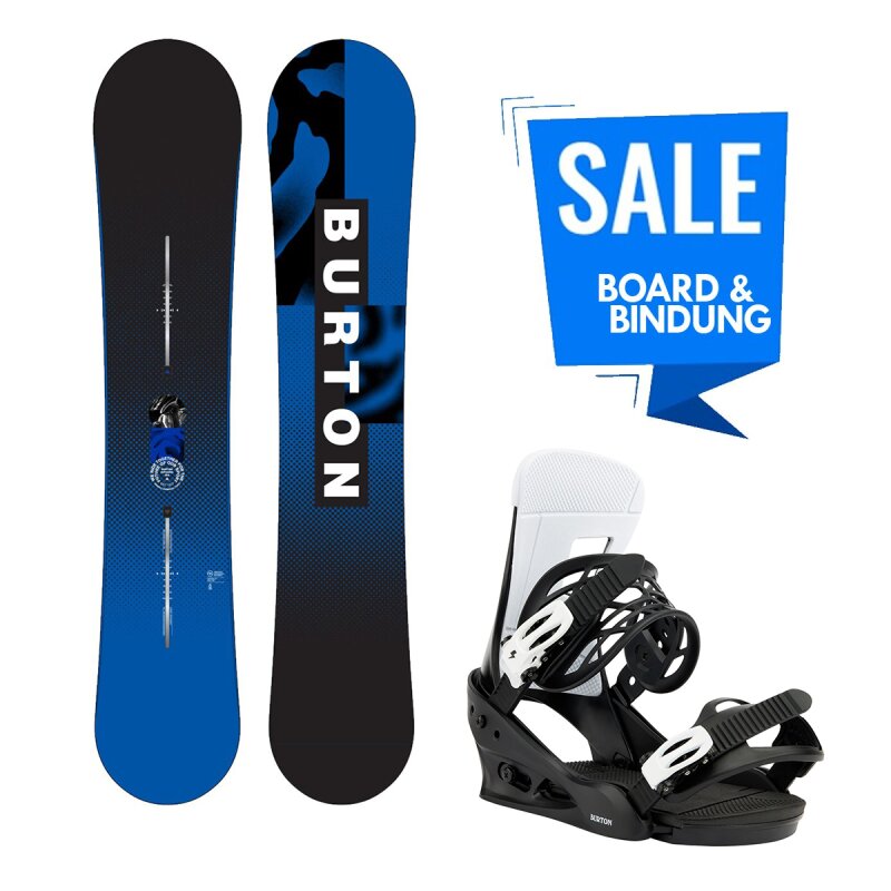 Burton Ripcord Snowboard 157cm & Burton Freestyle Re:Flex Bindung Black M (41 - 44)