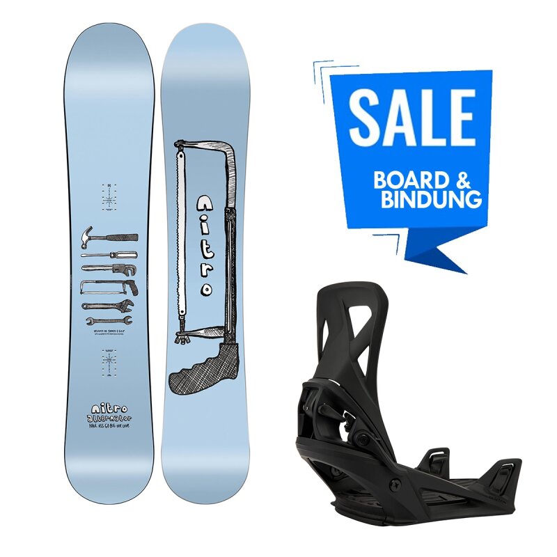 Nitro Alternator Snowboard 160cm & Burton Step On Re:Flex Bindung Black L (44 - 46)