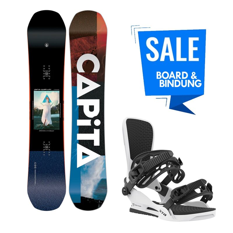 Capita The DOA Defenders of Awesome Snowboard 159cm Wide & Union STR Bindung White L (43,5 +)