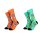 Santa Cruz Multi Hand Socks (2 Pack) Turquoise/Apricot