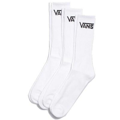 Vans Classic Crew Socks White 3 Paar